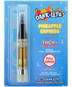 Alternative view of Dank Lite Delta 8 & THCV Vape Cartridge Pineapple Express 1g