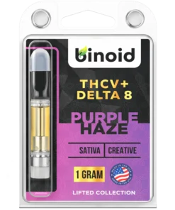 Alternative view of THCV + DELTA 8 THC VAPE CARTRIDGE - PURPLE HAZE