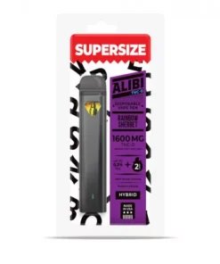 Alternative view of Alibi THC-O Disposable Vape Pen - Rainbow Sherbet - 1600MG