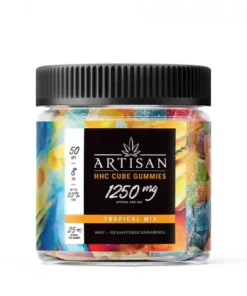 Alternative view of Artisan HHC THC Cube Gummies - Tropical Mix - 1250MG