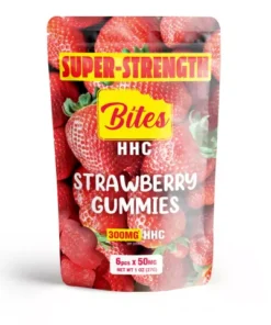 Alternative view of Bites HHC Gummies - Strawberry - 300MG
