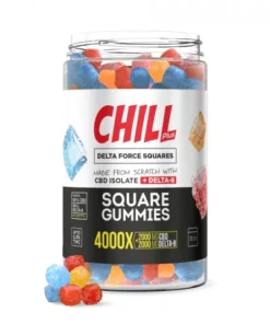 Chill Plus Delta-8 Square Gummies - 4000X