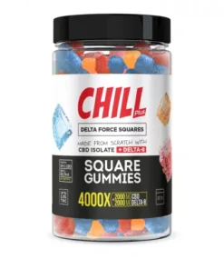 Alternative view of Chill Plus Delta-8 Square Gummies - 4000X