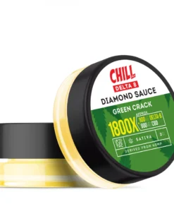 Chill Plus Delta-8 THC Live Resin Diamond Sauce - Green Crack - 1800X
