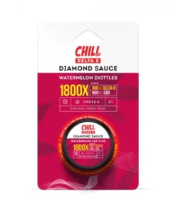 Alternative view of Chill Plus Delta-8 THC Live Resin Diamond Sauce - Watermelon Zkittles - 1800X