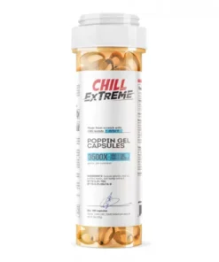 Alternative view of Chill Plus Extreme CBD Delta-8 THC Poppin Gel Capsules - 3500X