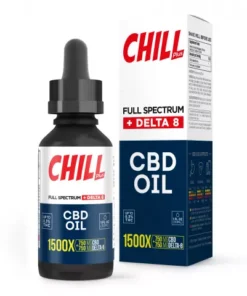 Alternative view of Chill Plus Full Spectrum Delta-8 CBD Oil - 1500X
