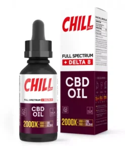 Alternative view of Chill Plus Full Spectrum Delta-8 CBD Oil - 2000X