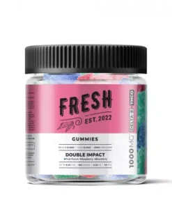 Alternative view of Double Impact Gummies - Delta 8 - Fresh - 1000mg