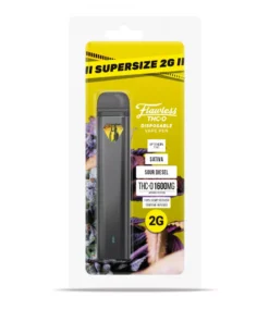 Alternative view of Flawless THC-O Disposable Vape Pen - Sour Diesel - 1600MG