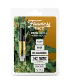 Alternative view of Flawless THC-O Vape Cartridge - Girl Scout Cookie - 900MG