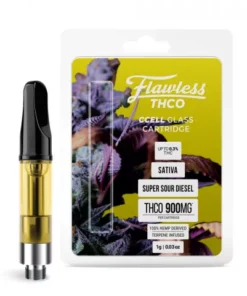 Flawless THC-O Vape Cartridge - Super Sour Diesel - 900MG