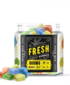 Fresh Delta-9 THC Gummies - Sour Mix - 600MG
