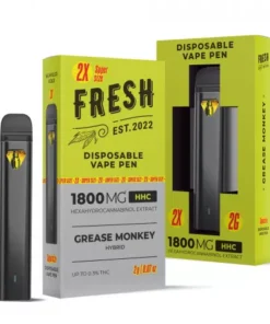 Grease Monkey Vape Pen - HHC - Disposable - Fresh - 1800mg