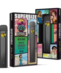 Green Crack Delta 8 THC Vape Pen - Disposable - Miami High - 1800MG