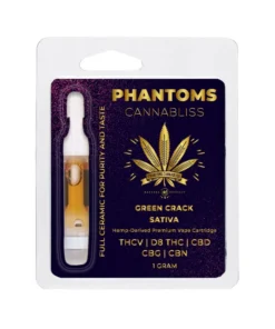 Alternative view of Phantoms Cannabliss – THCV / DELTA 8 / CBD / CBG / CBN Vape Cartridge 1 GM – GREEN CRACK