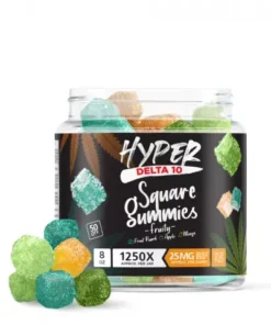 Hyper Delta-10 Square Gummies - Fruity - 1250X