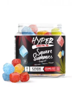 Hyper Delta-10 Square Gummies - Tropical - 1250X