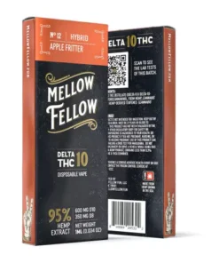 Alternative view of Mellow Fellow Delta-10 THC Disposable Vaping Pen - Apple Fritter (Hybrid) - 950MG