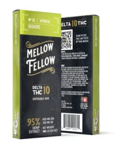 Mellow Fellow Delta-10 THC Disposable Vaping Pen - Gushers (Hybrid) - 950MG