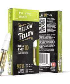Mellow Fellow Delta-10 THC Vape Cartridge - Gushers (Hybrid) - 950MG