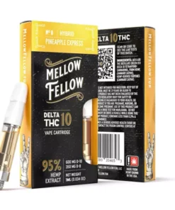 Mellow Fellow Delta-10 THC Vape Cartridge - Pineapple Express (Hybrid) - 950MG