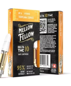 Mellow Fellow Delta-10 THC Vape Cartridge - Tropicana Cookies (Hybrid) - 950MG