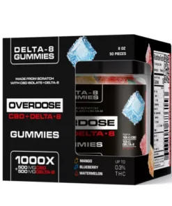 Alternative view of Overdose CBD & Delta-8 THC Gummies - 3 Pack Bundle - 3000X