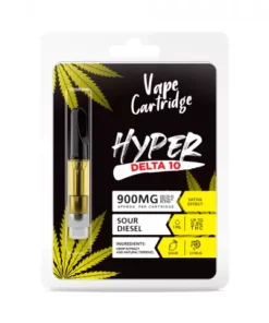 Alternative view of Sour Diesel Cartridge - Delta 10 THC - Hyper 900mg (1ml)