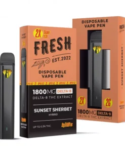 Sunset Sherbet Vape Pen - Delta 8 - Disposable - Fresh - 1800mg
