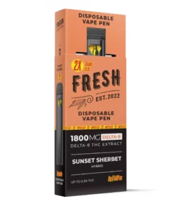 Alternative view of Sunset Sherbet Vape Pen - Delta 8 - Disposable - Fresh - 1800mg