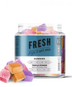 Triple Power Gummies - Delta 8 - Fresh - 1000mg