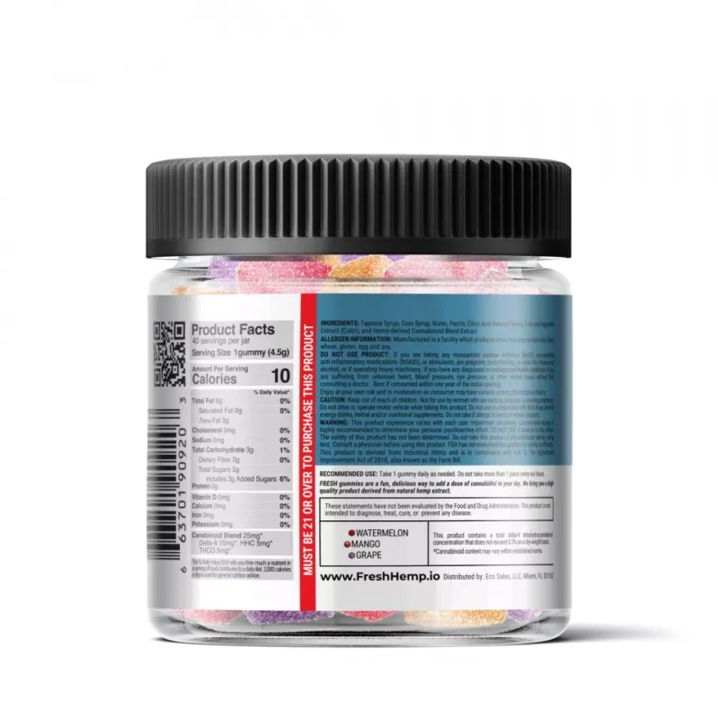 Triple Power Gummies - Delta 8 - Fresh - 1000mg
