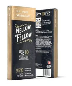Wedding Cake Cartridge - Delta 10 THC - Mellow Fellow - 950mg