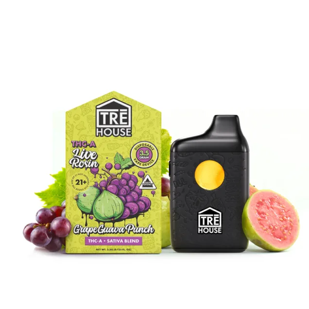 Frosted Guava – Live Rosin Liquid Diamonds Sativa THC Vape Pen – 3.5g